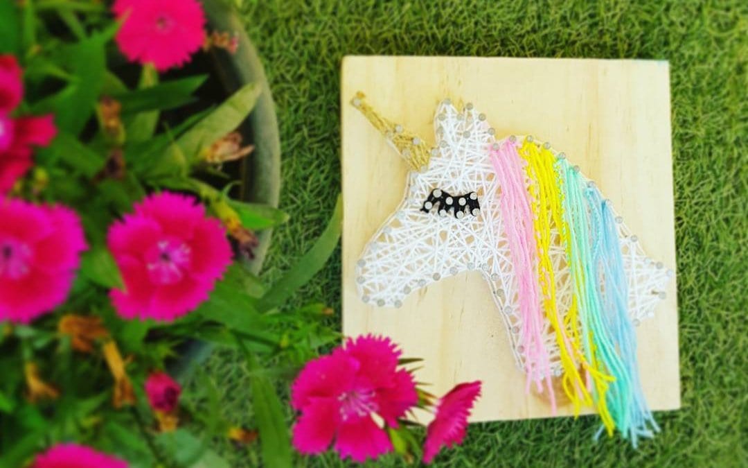 Unicorn String Art