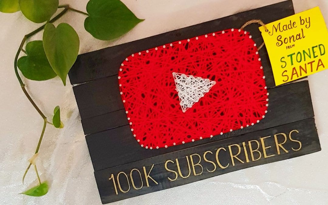 YouTube Logo String Art by Sonal Malhotra