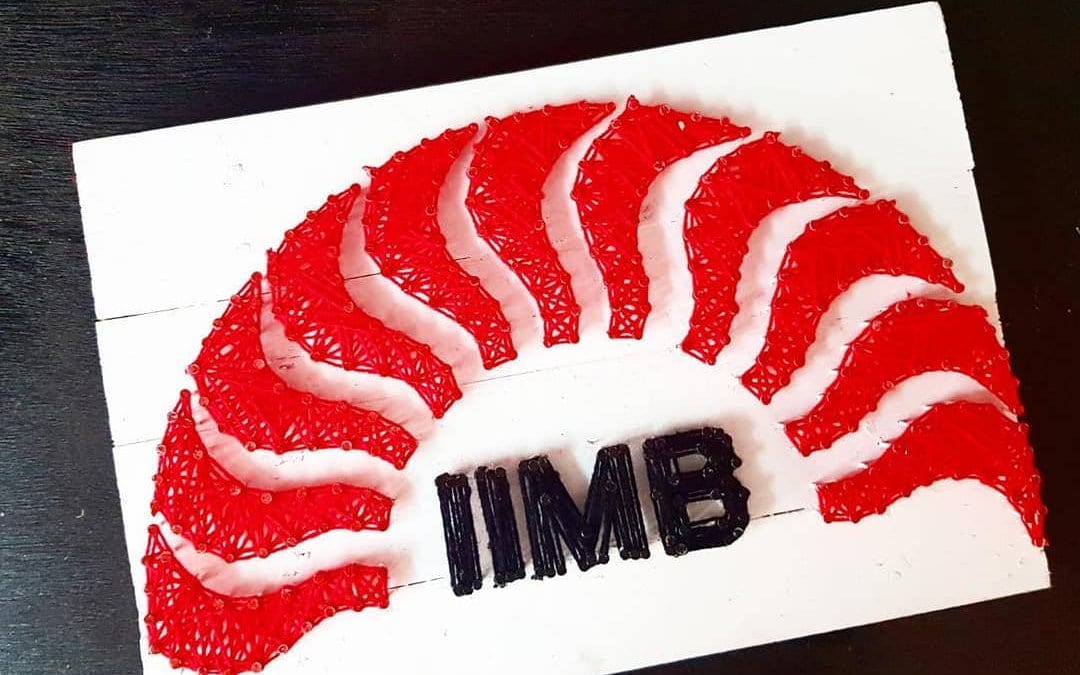 IIM Bangalore Logo String Art