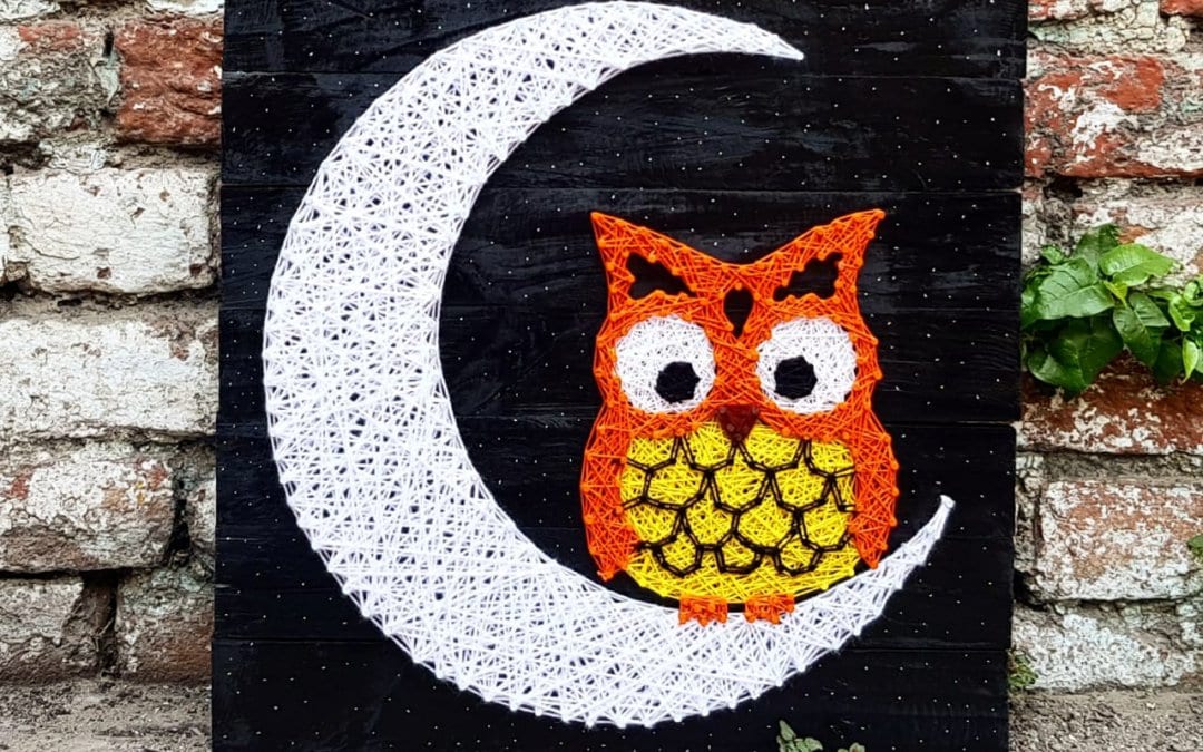 Night Owl String Art by Sonal Malhotra