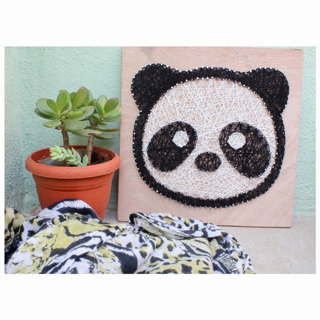 Panda String Art by Sushmita - Stoned Santa