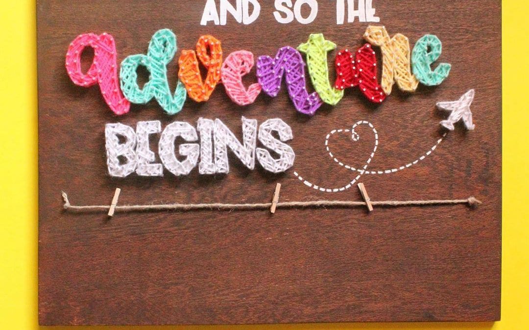 Adventure Begins String Art by Sushmita