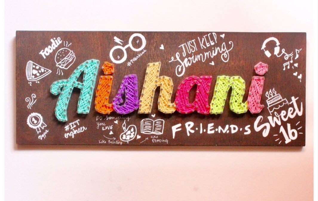 Aishani Name String Art by Sushmita