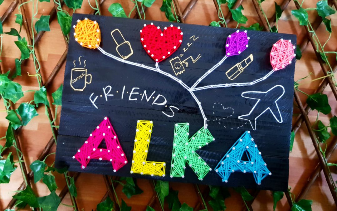 Alka’s Name String Art by Sonal Malhotra