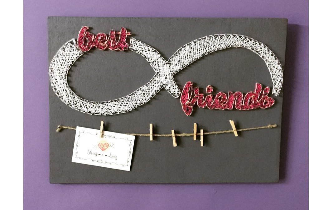 Best Friends String Art by Sushmita