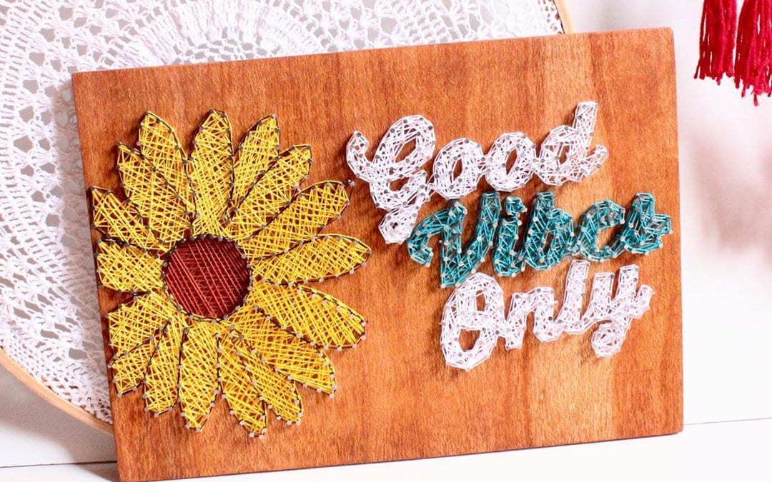 Good Vibes Only String Art by Sushmita