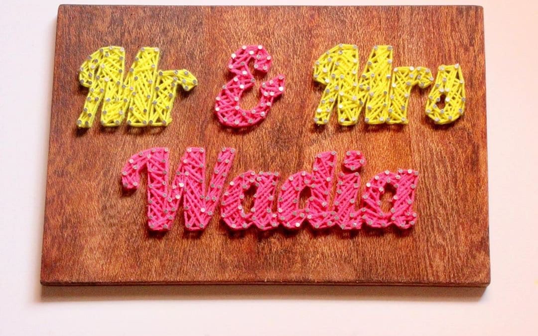 House Nameplate String Art by Sushmita