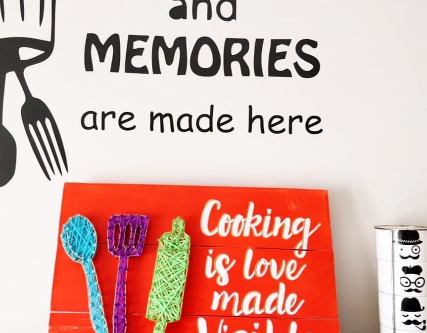 Love for Cooking String Art