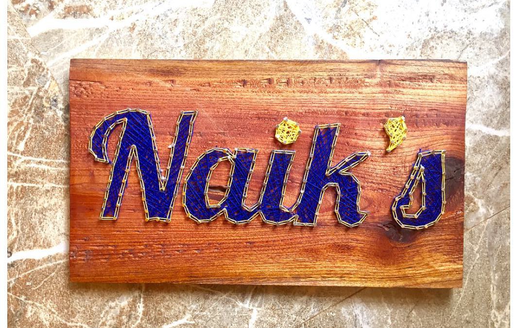 Naik’s Nameplate String Art by Sushmita