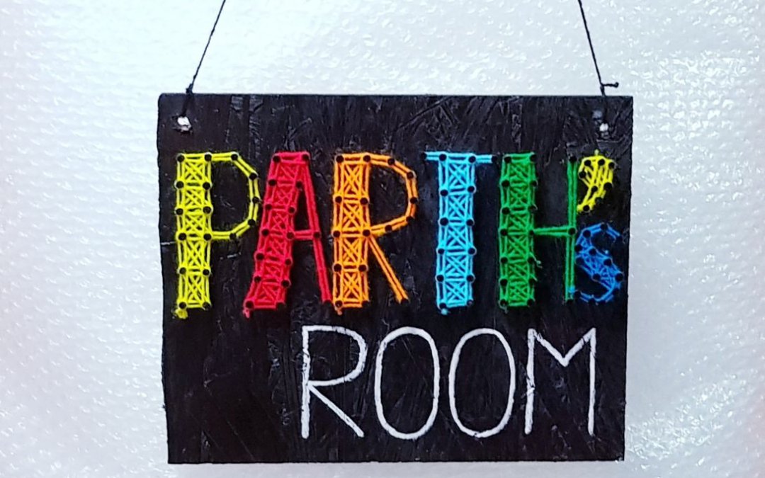 Parth’s Nameplate String Art by Sonal Malhotra