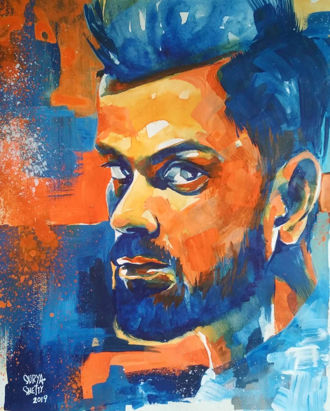 How To Draw Virat Kohli Detailed Step By Step Tutorial For Beginners  @AjArts03 - YouTube