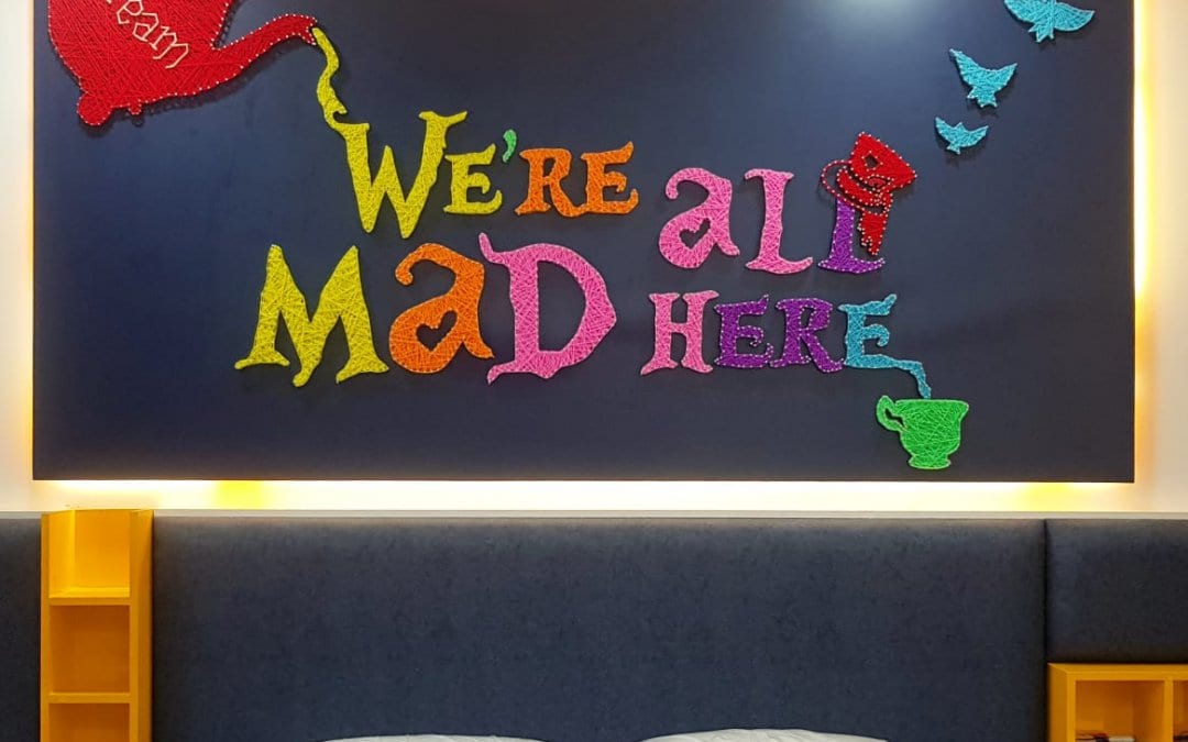 We Are All Mad Here Wall String Art