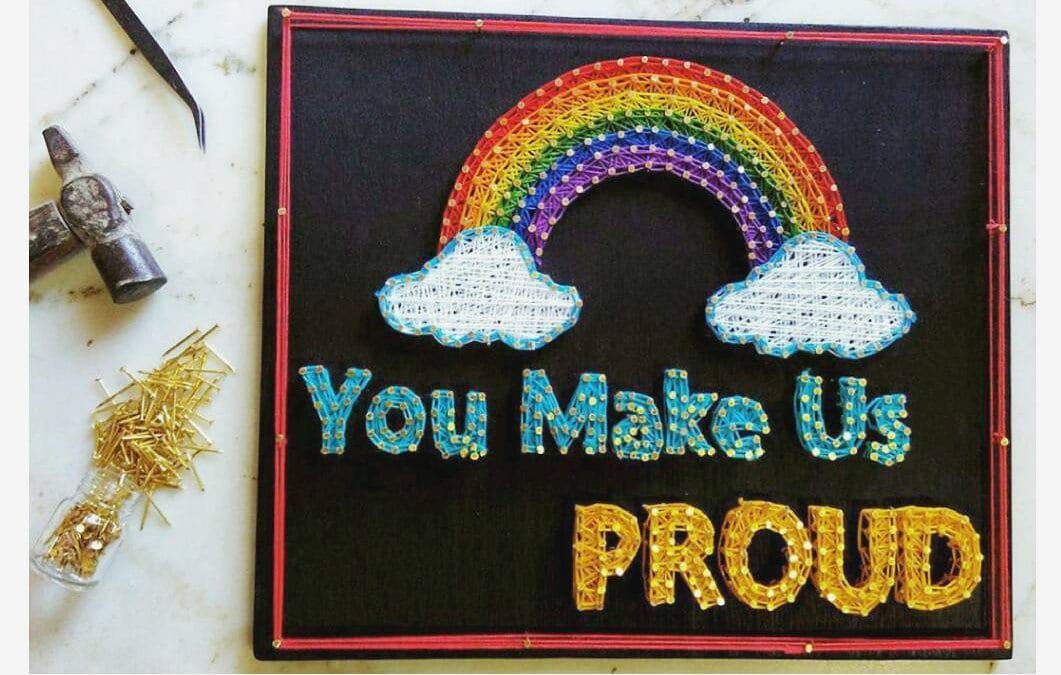 You Make Us Proud String Art by Anjani