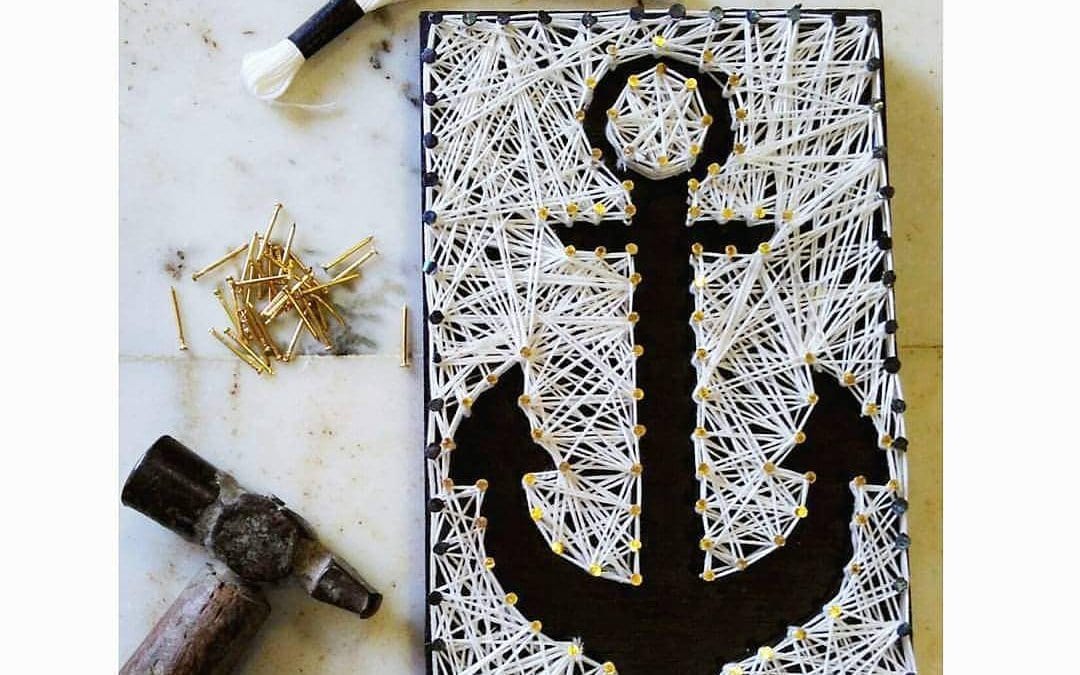 Anchor String Art by Anjani