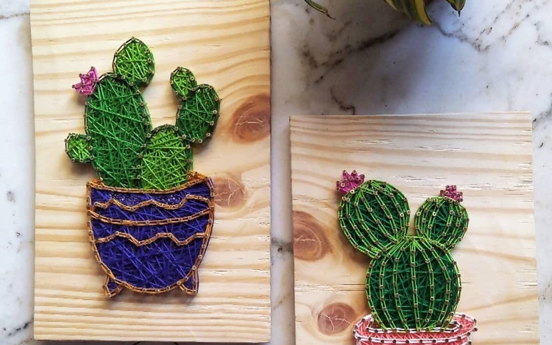 Cactus String Art by Anjani