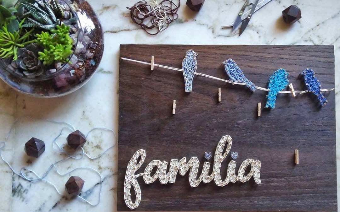 Familia String Art by Anjani