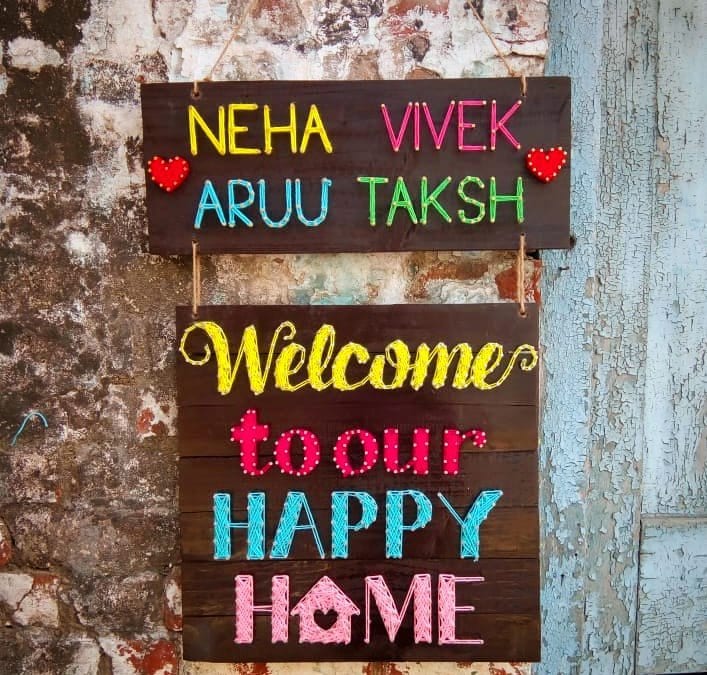 Happy Home String Art by Sonal Malhotra