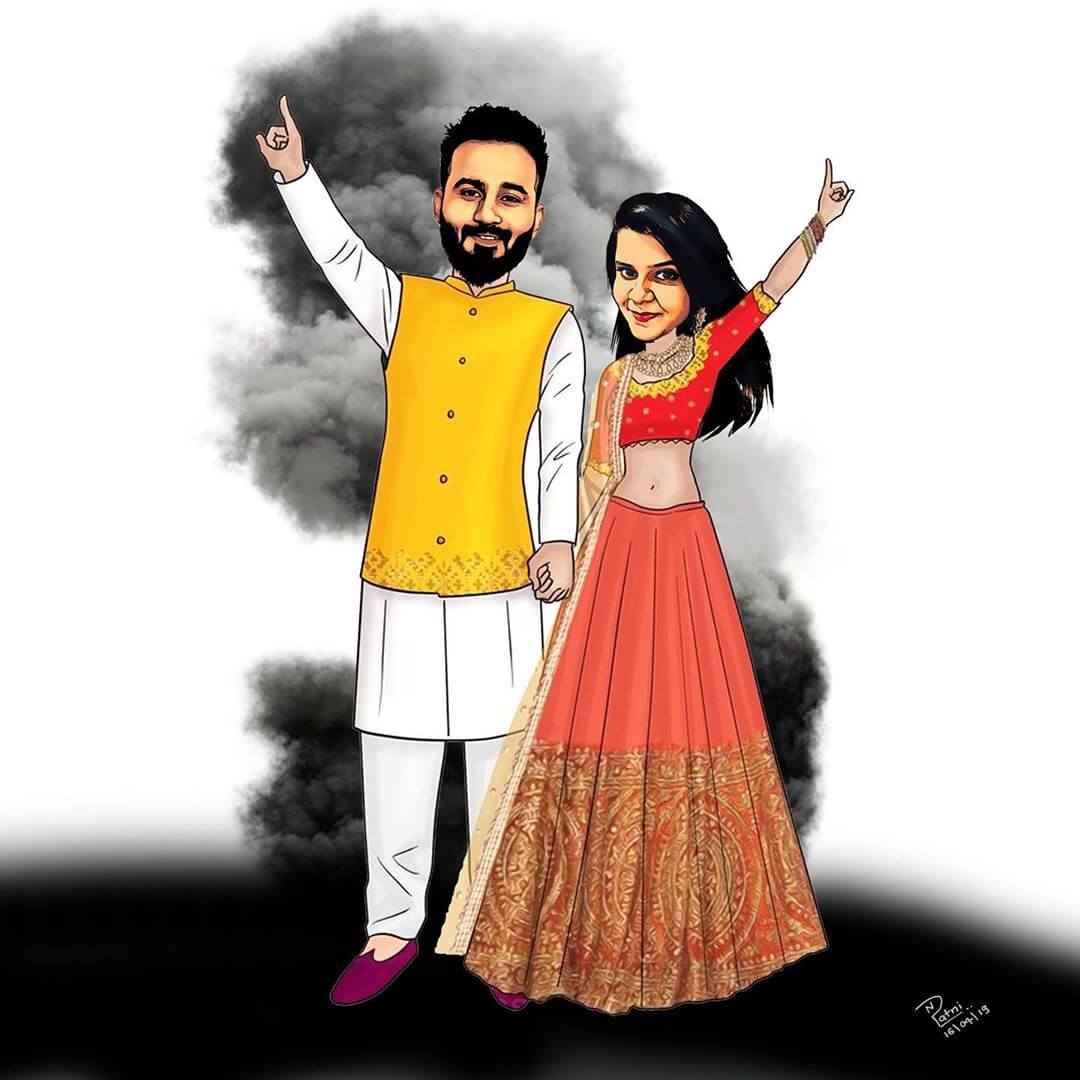 1,536 Cartoon Indian Wedding Couple Images, Stock Photos & Vectors |  Shutterstock