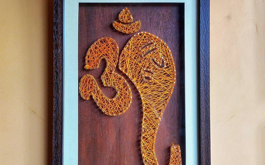 Lord Ganesha String Art by Anjani