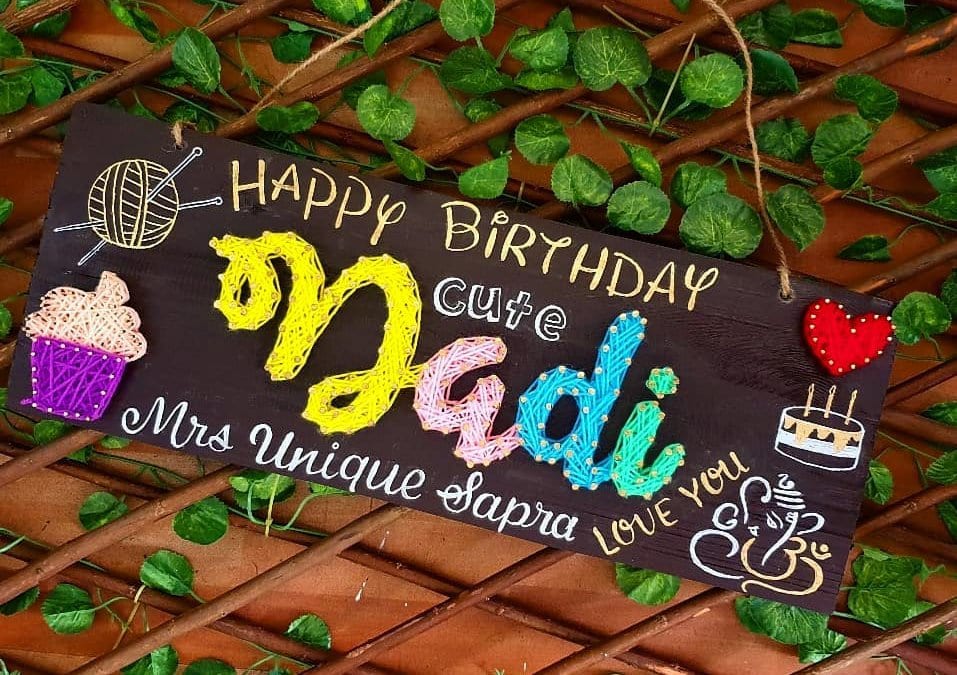 Nadi Name String Art by Sonal Malhotra