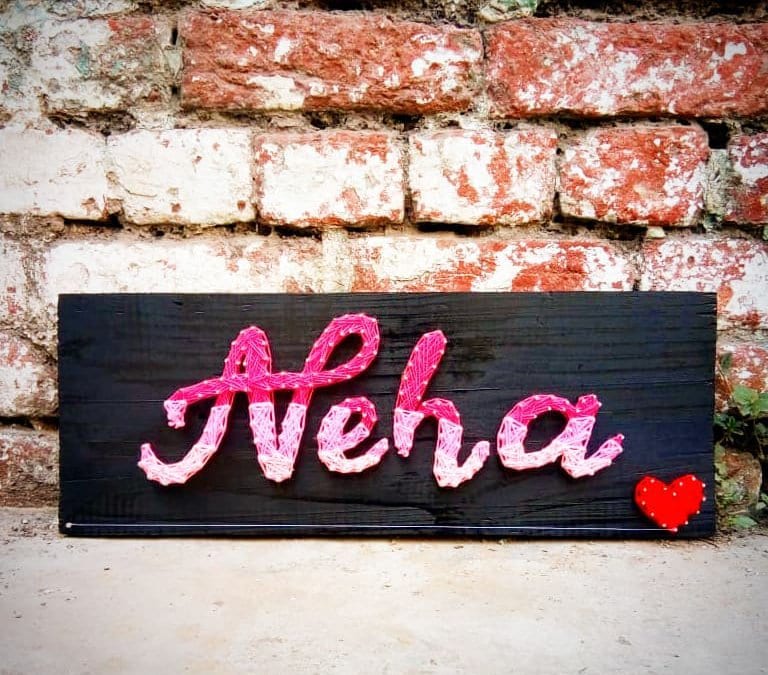 Neha Name String Art by Sonal Malhotra