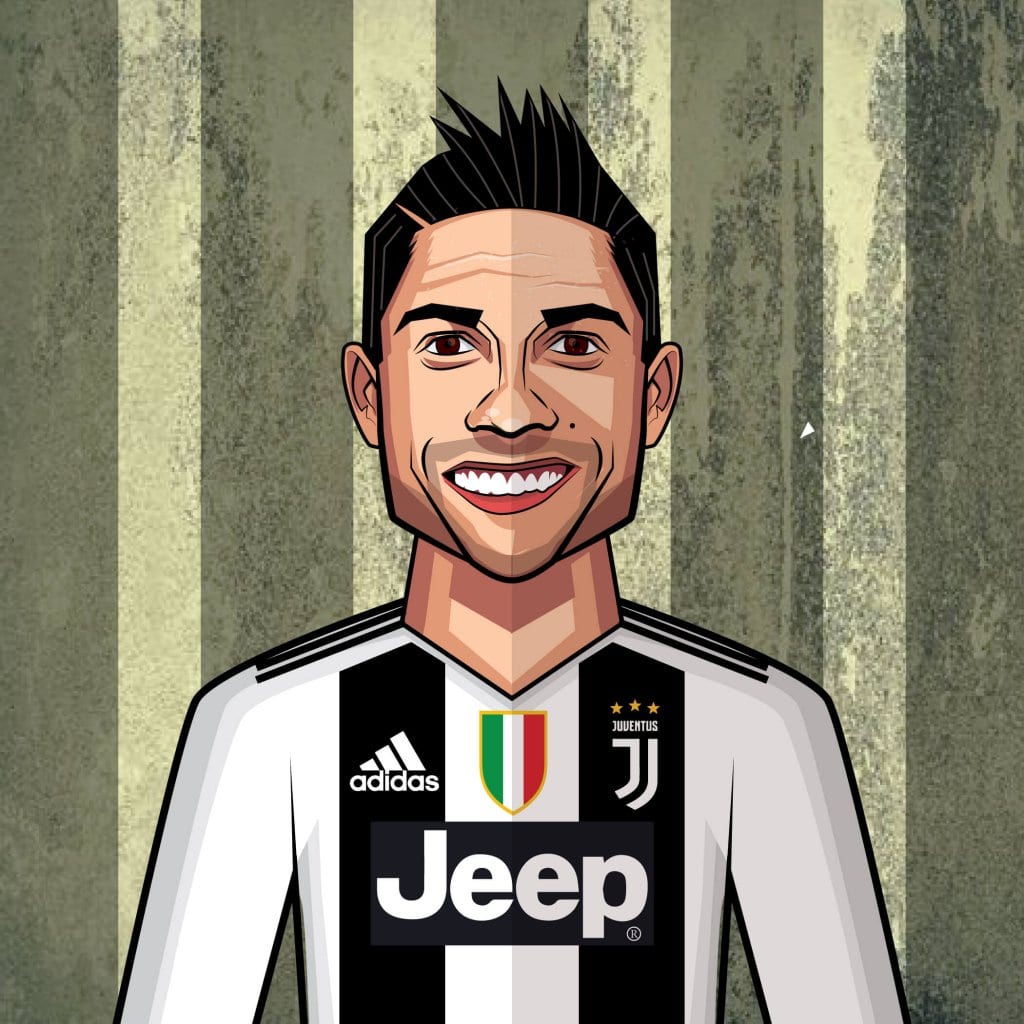 Ronaldo Digital Caricature by Sidtoons - Stoned Santa