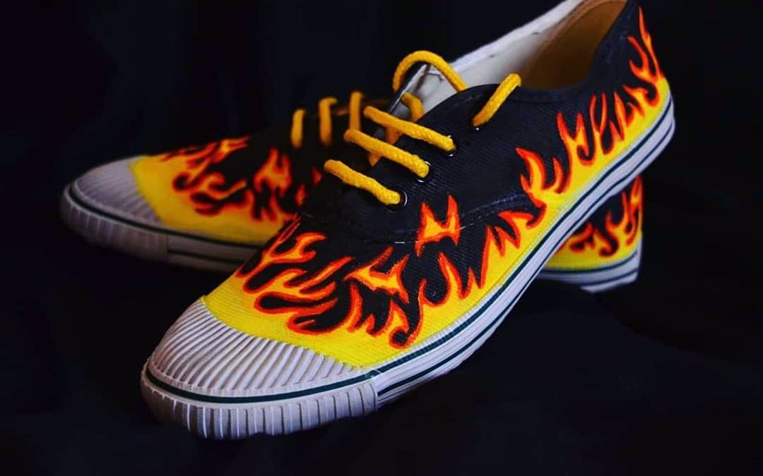 Inferno Customized Shoes by Nidhi