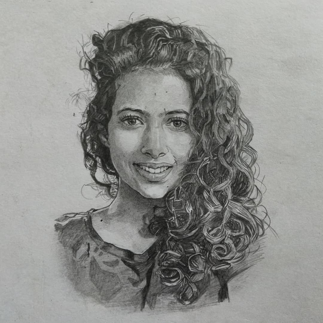 Pencil Sketch of Girl Face Drawings pencil drawing HD wallpaper  Pxfuel
