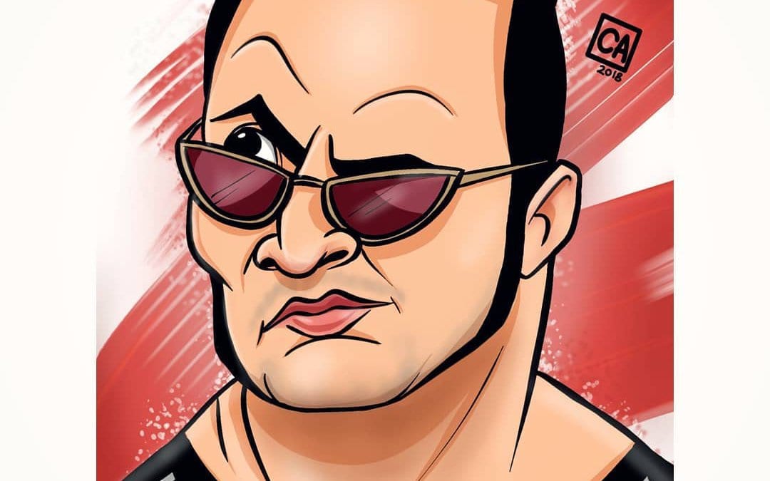 The Rock – Dwayne Johnson Caricature