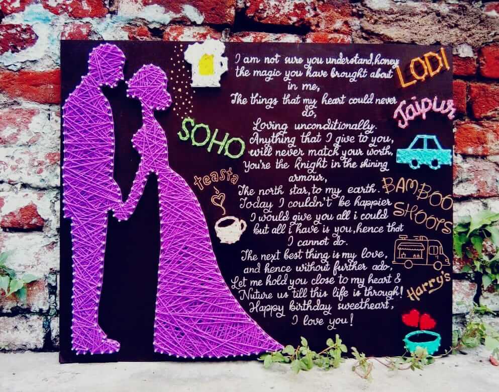 Couple-wedding-string-art-stoned-santa-sonal-malhotra