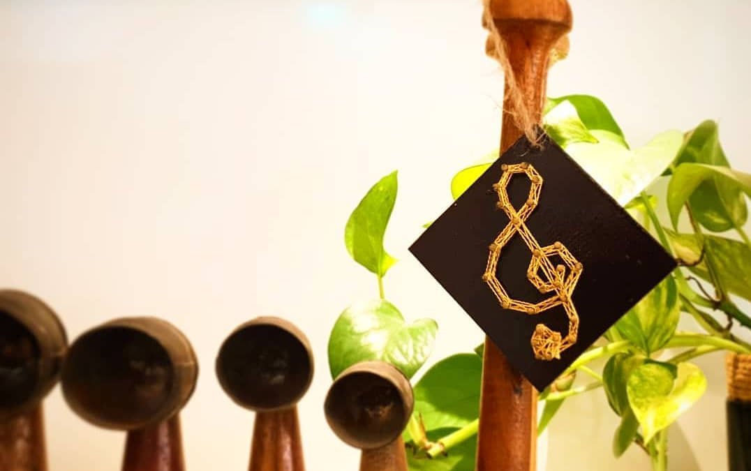 Music Notes String Art by Sonal Malhotra