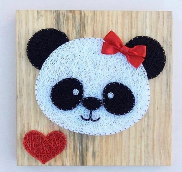 Panda String art - Darshini - Stoned Santa