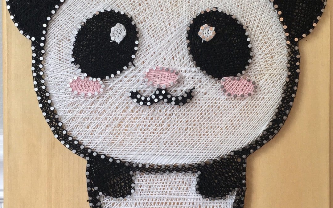 Panda String art by Darshini