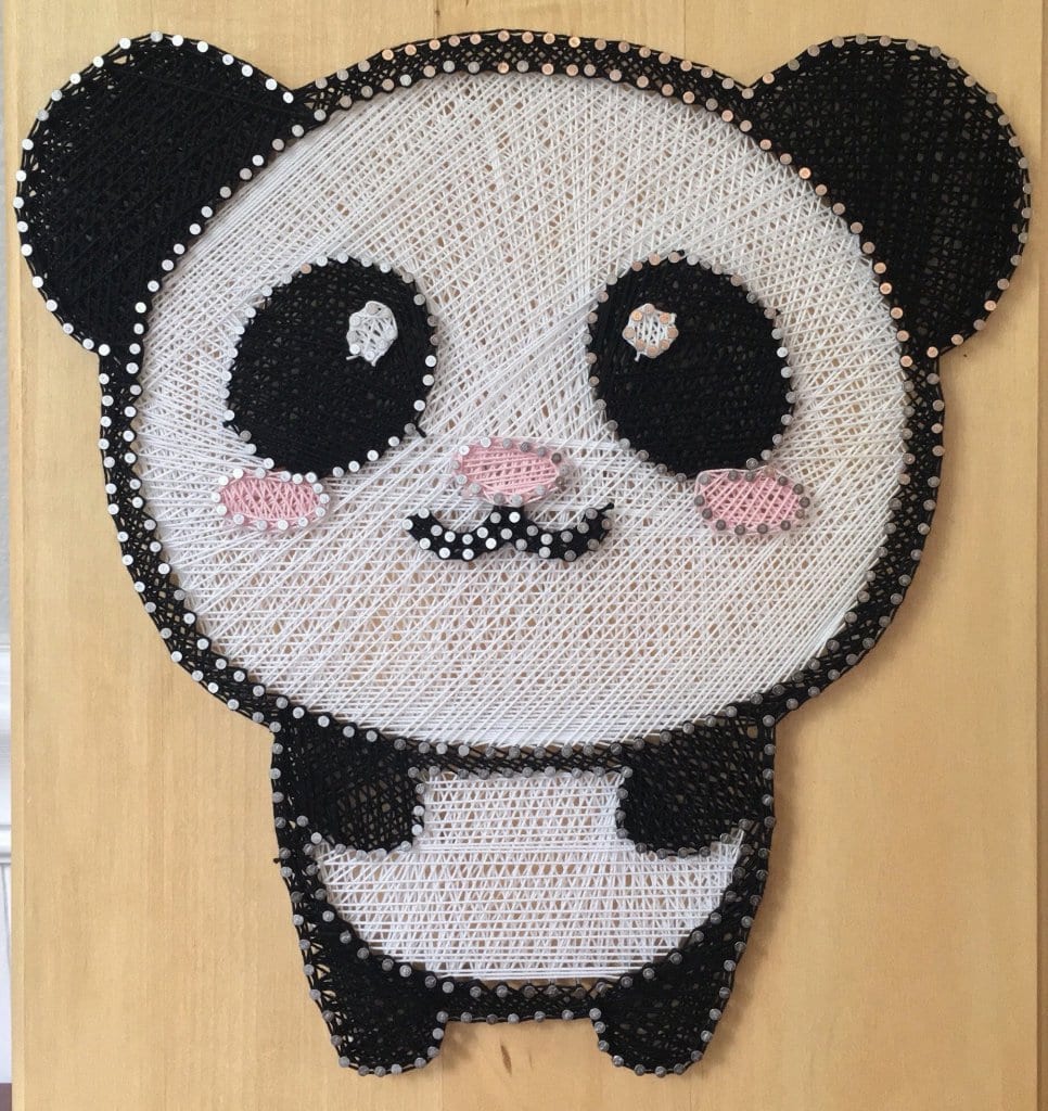 Panda String art by Darshini| Stoned Santa | Personalized Gifts