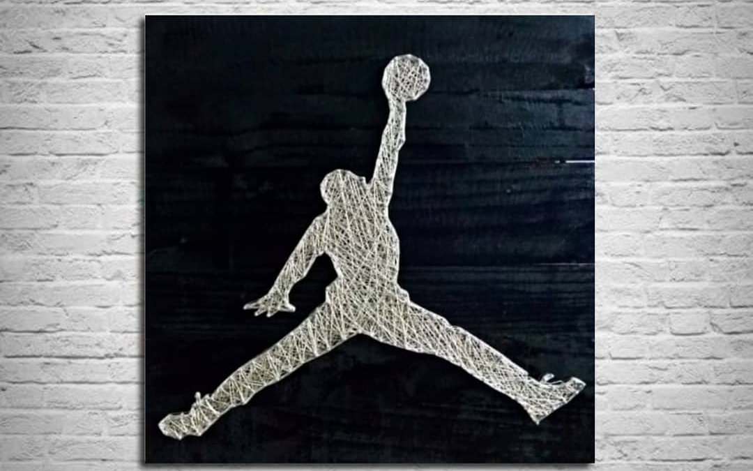 Jordan Logo String Art by Sonal Malhotra