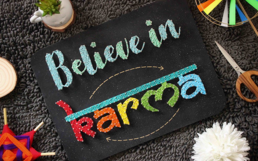 Believe in Karma | Motivational Quote String Art