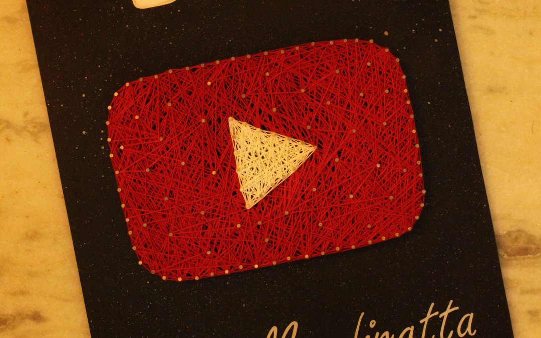 YouTube Logo String Art by Sonal