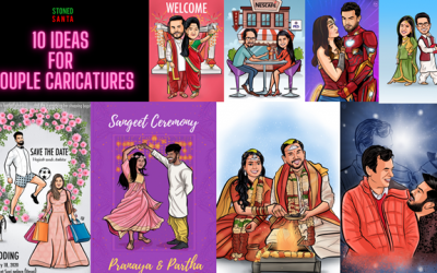 10 Themes and Ideas for Couple Caricatures