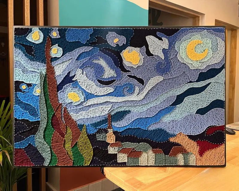 Starry Night String Art