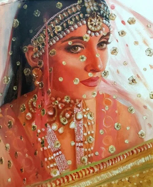 Bridal Oil Painting