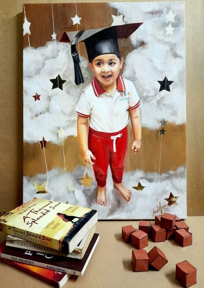 Celebrate Milestones- Oil Painting of your Children