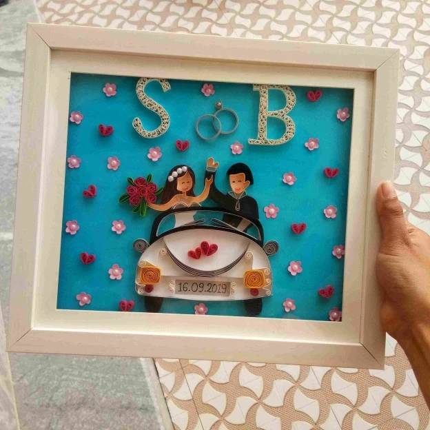 Paper-Quilling-art-wedding-gifts-couple