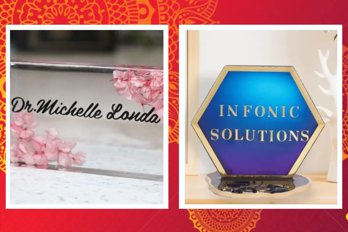 Personalised Resin Office Desk Name Plate