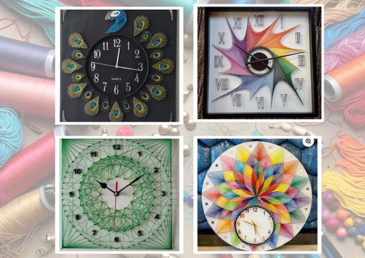 String Art Wall Clock