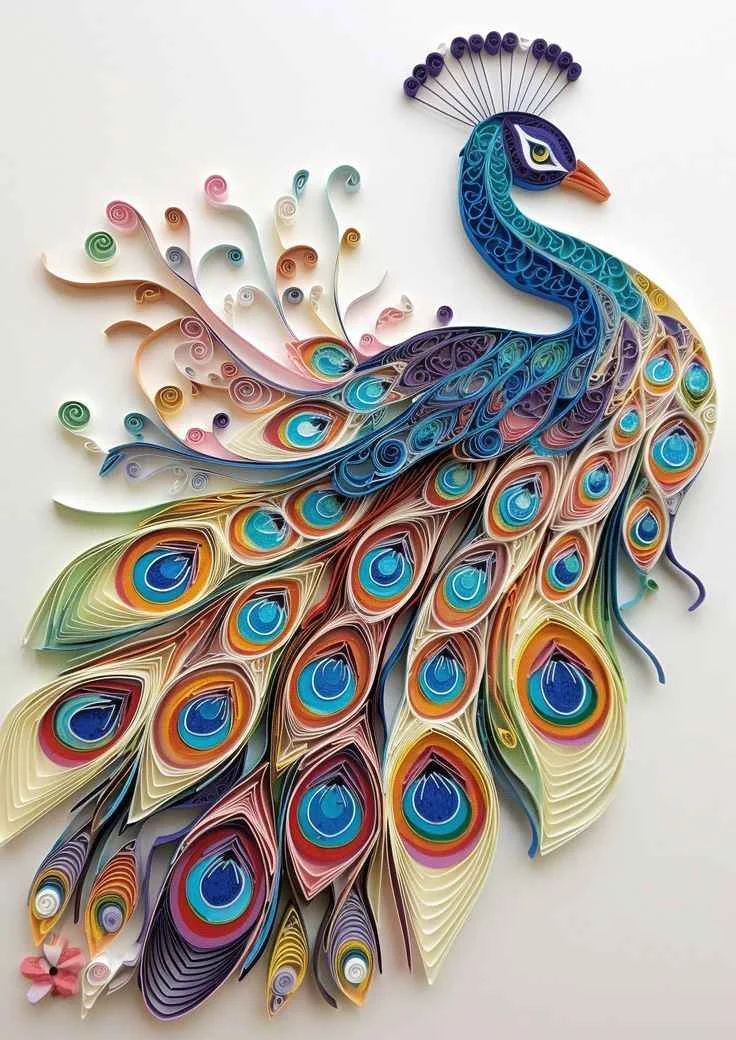 Paper Quilling Peacock