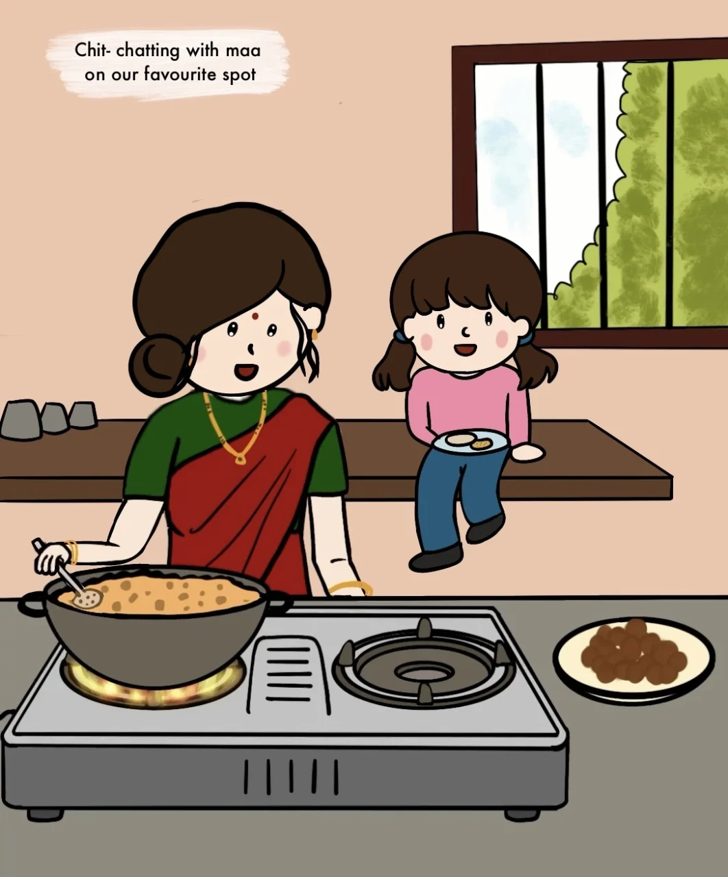 Animation on conversations with mother