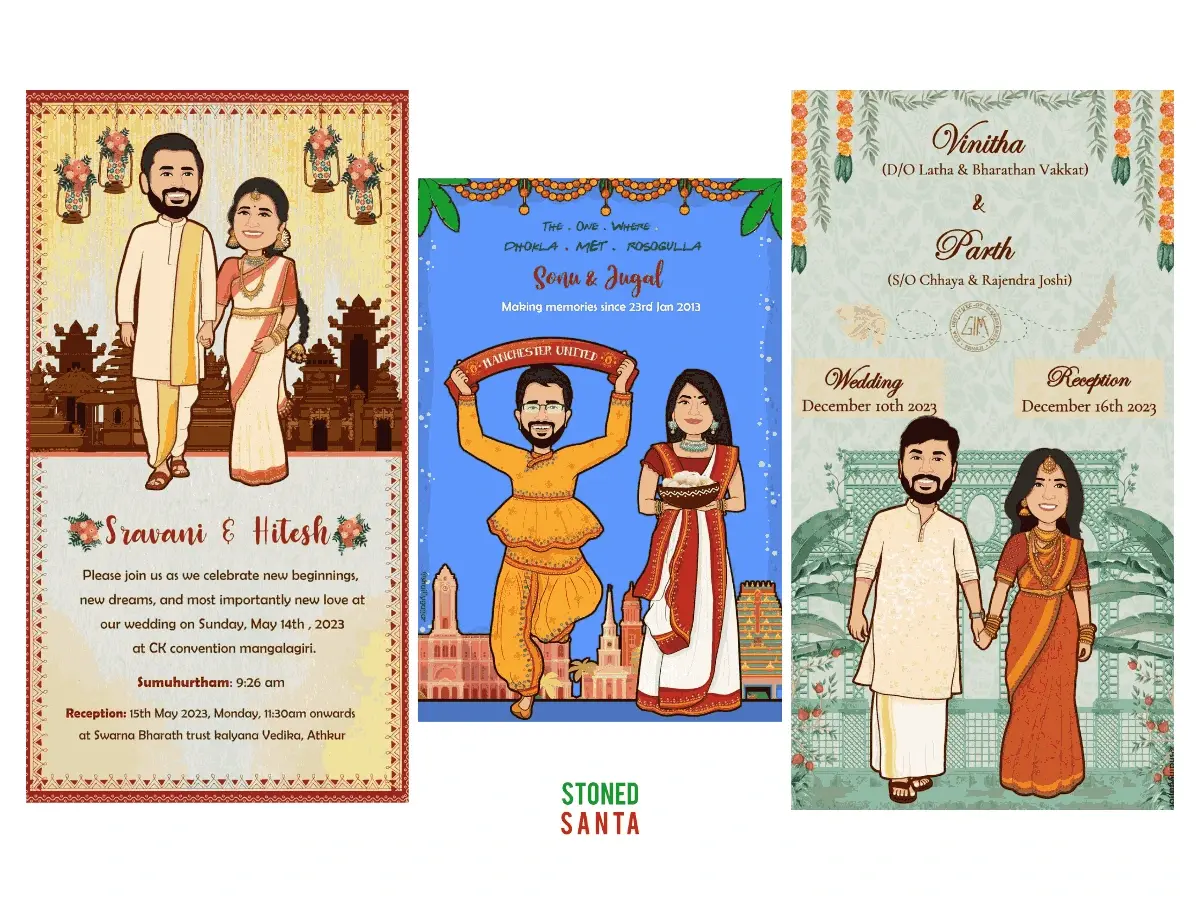 Indian Regional Wedding Invitation Ideas