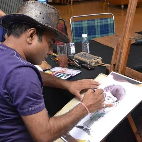 Karan live Caricature Artist