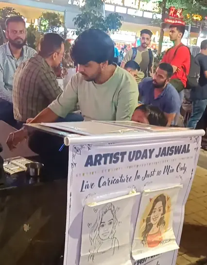 Uday Jaiswal Live Caricature Artist